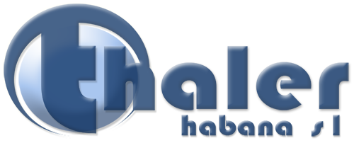 logotipo en azul de Thaler Habana